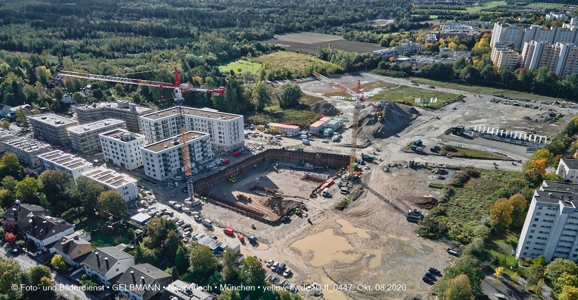 09.10.2020 - Baustelle Alexisqaurtier und Pandion Verde in Neuperlach